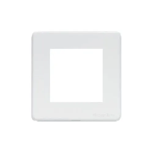 Vintage Range-Matt White-2 Module Euro Plate