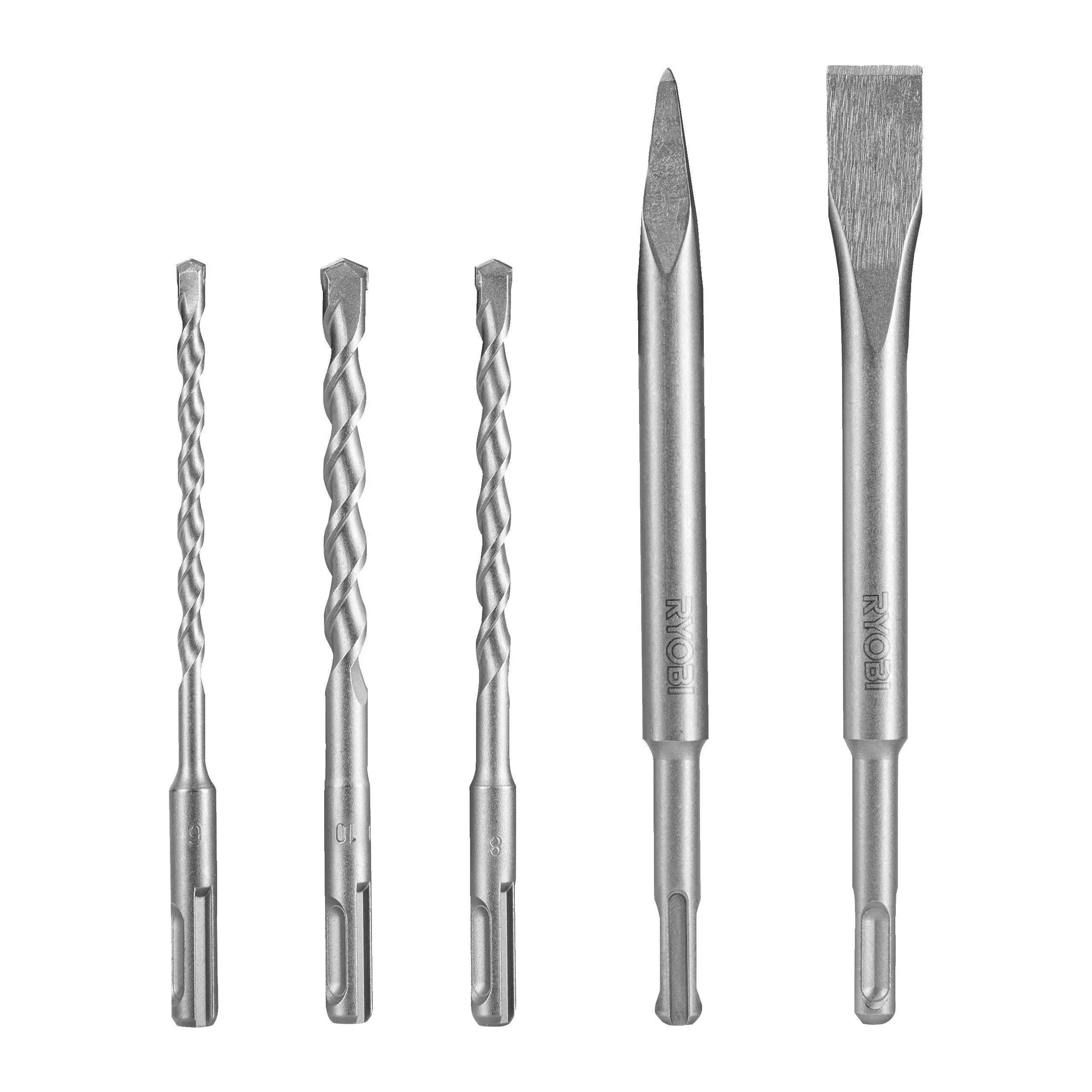 SDS+ Drill and Chisel Bits (5 piece)