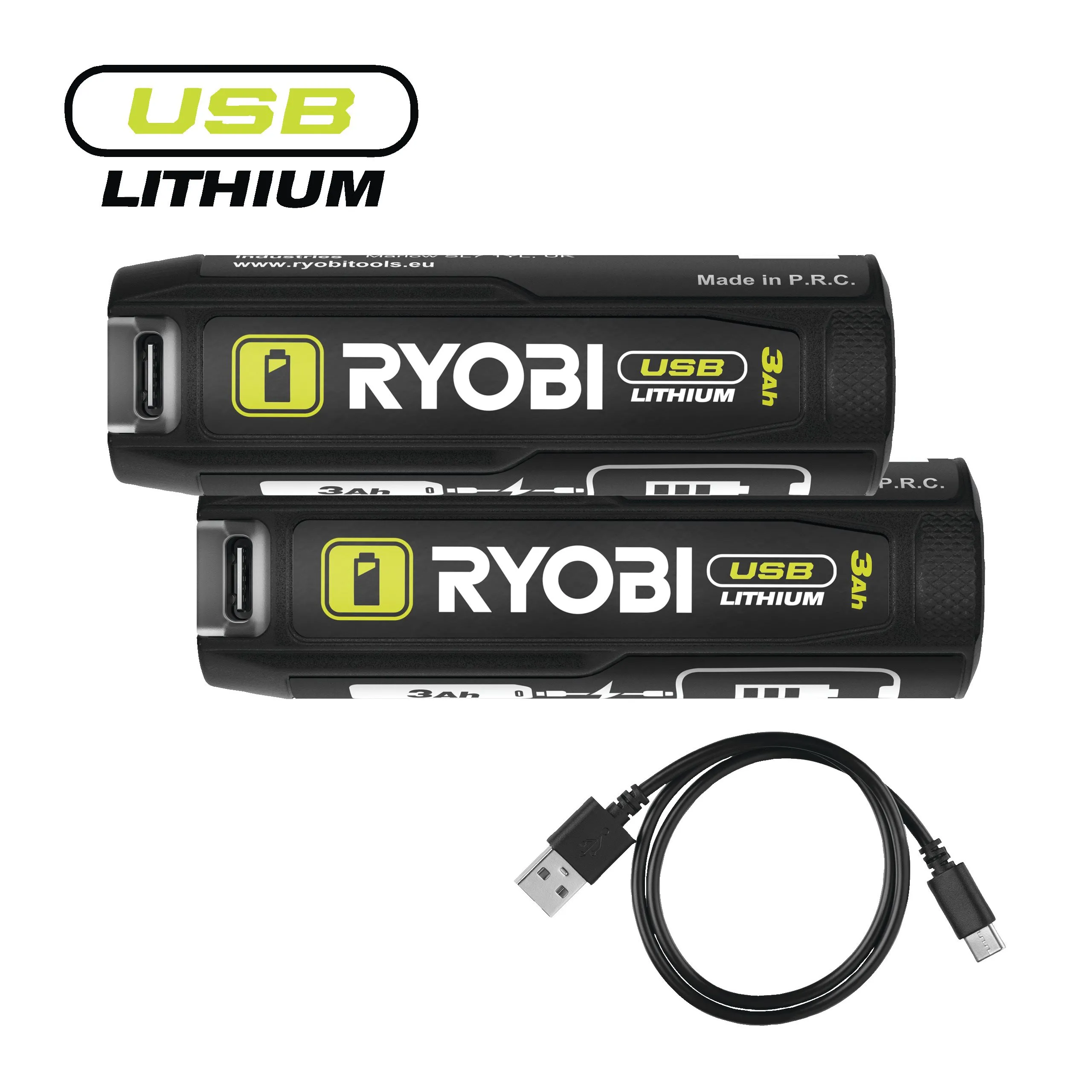4V USB Lithium™ Twin Pack 3.0Ah Battery & Power Bank (2 x 3.0Ah)
