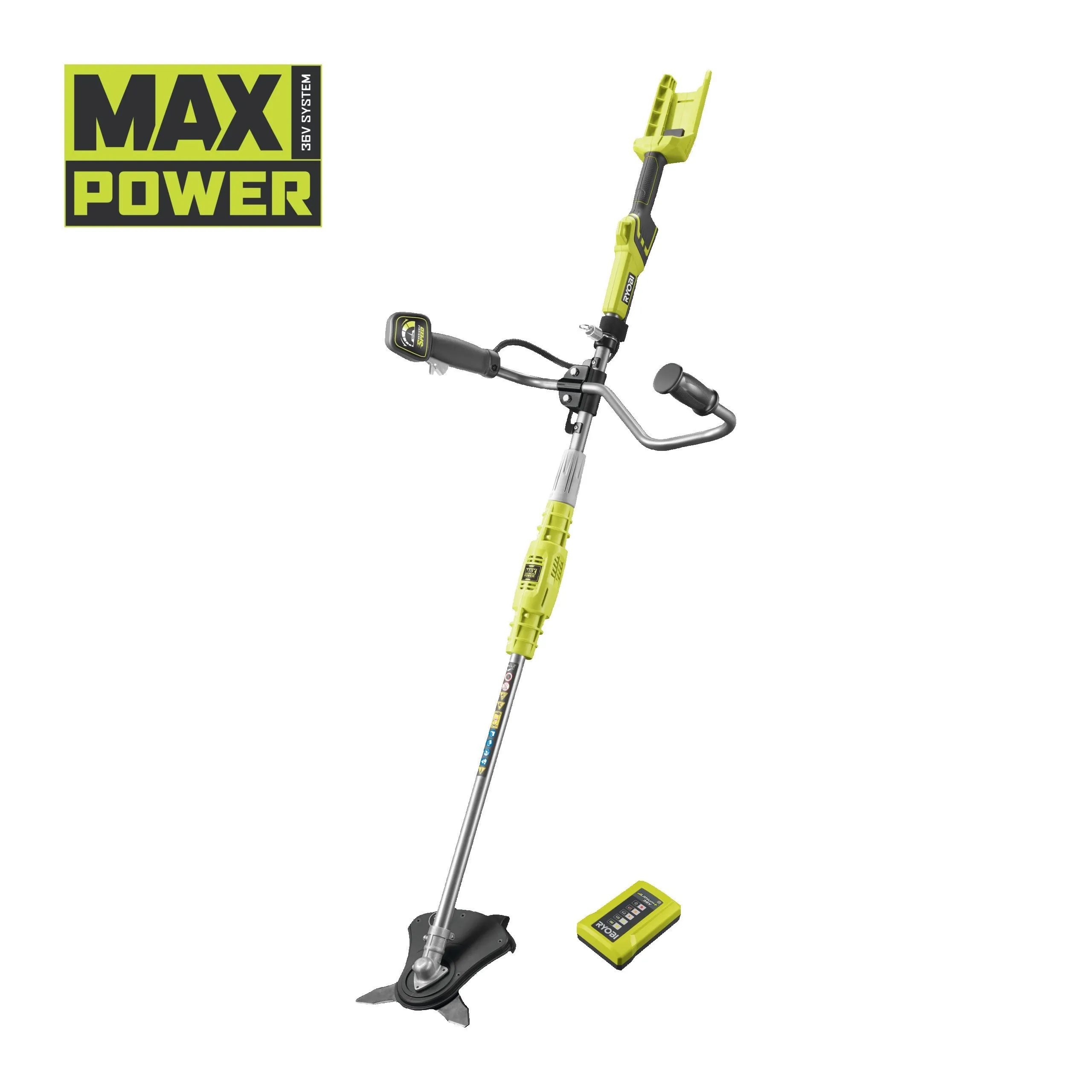 36V MAX POWER Cordless 26cm Brush Cutter / 30cm Line Trimmer (Bare Tool)