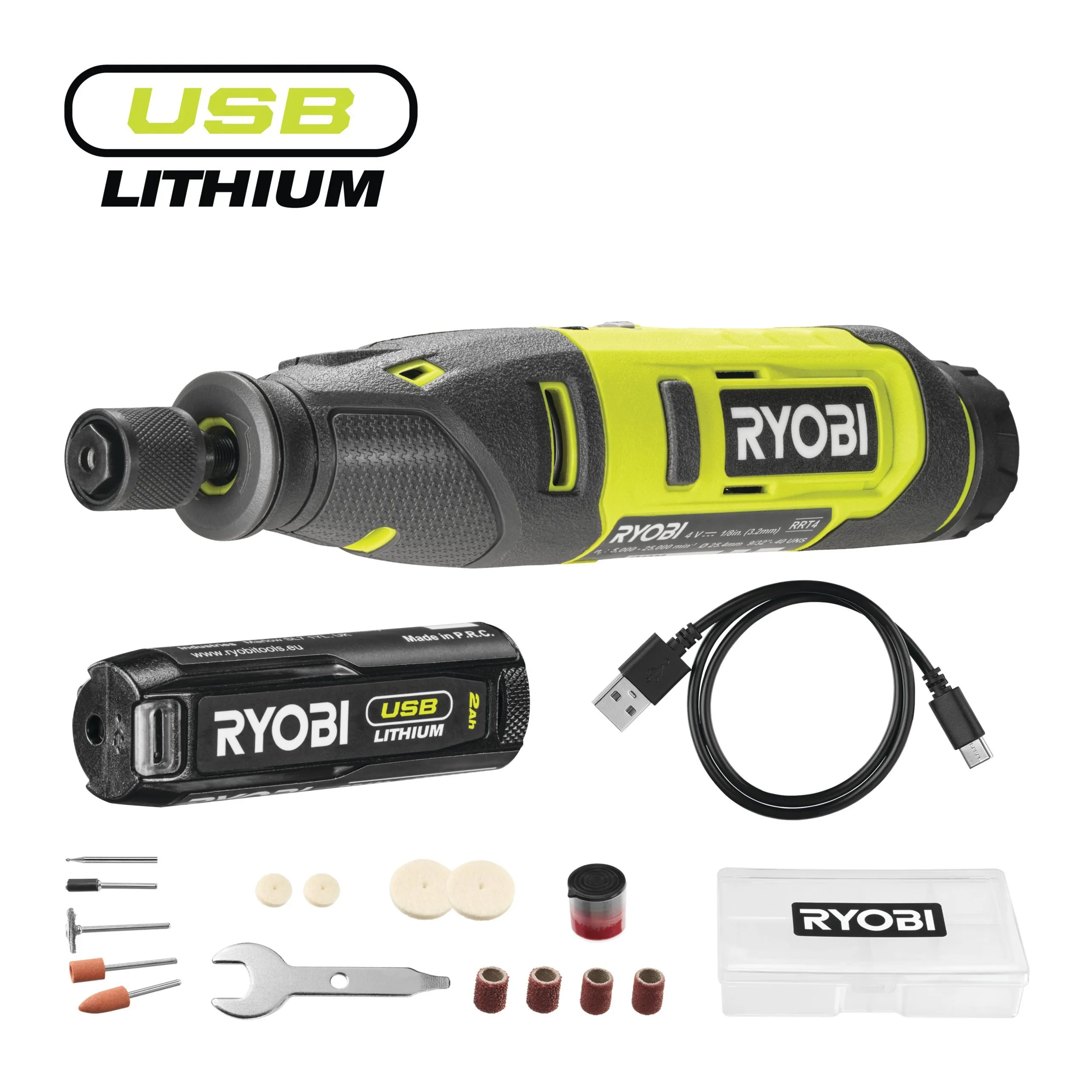 4V USB Lithium™ Cordless Rotary Tool Starter Kit l (1 x 4V 2.0Ah)