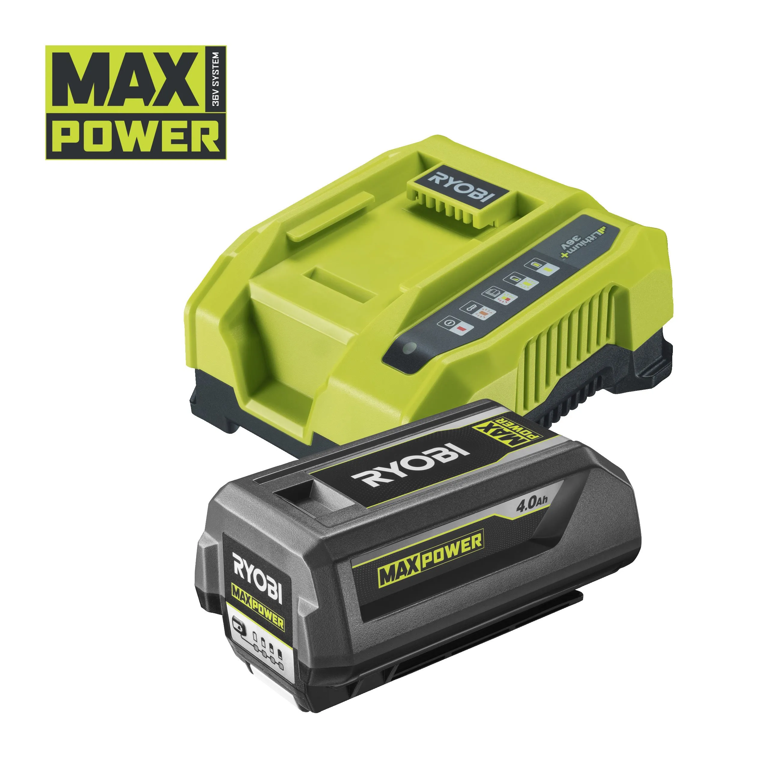 36V MAX POWER Lithium+™ 4.0Ah Battery & 6.0A Charger Kit
