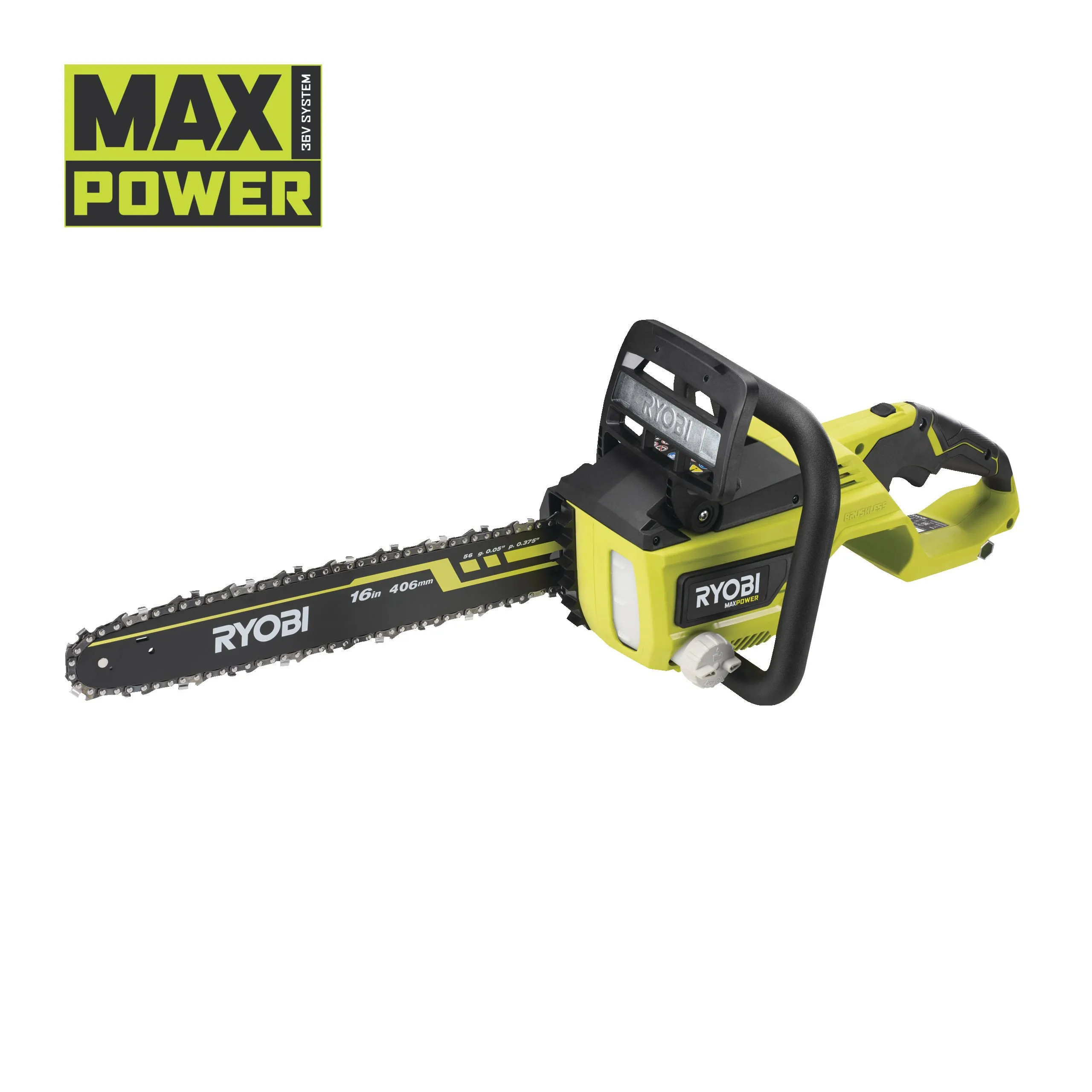 36V MAX POWER Cordless Brushless 40cm Chainsaw (Bare Tool)