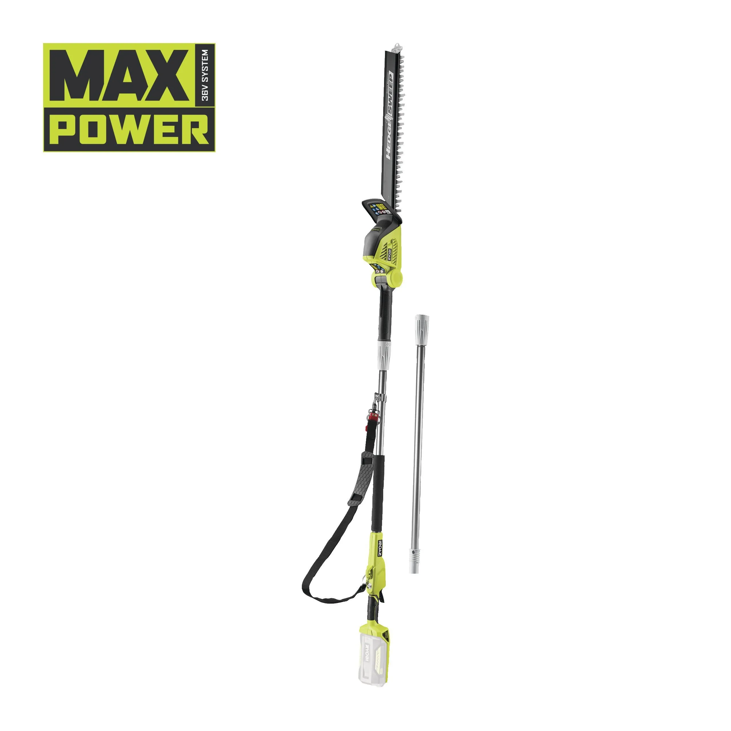 36V MAX POWER Cordless 2.9m Pole Hedge Trimmer (Bare Tool)