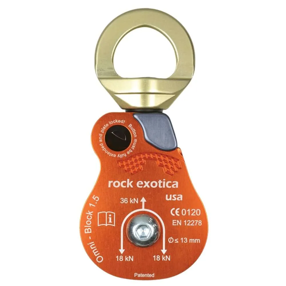 Rock Exotica Omni Block 1.5 Single Pulley | FREE Delivery