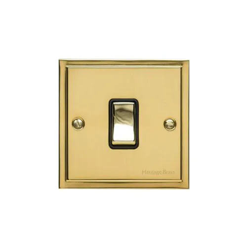 Elite Stepped Plate Range-Polished Brass-20A DP SWITCH