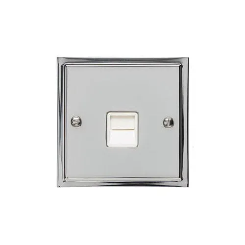 Elite Stepped Plate Range-Polished Chrome-1 Gang Secondary Line Socket