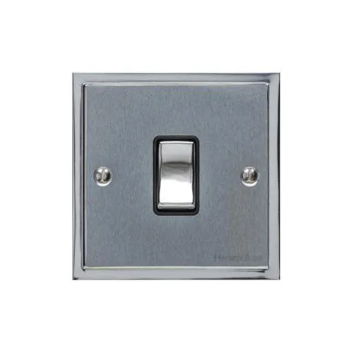 Elite Stepped Plate Range-Satin Chrome Dual Finish-20A DP SWITCH