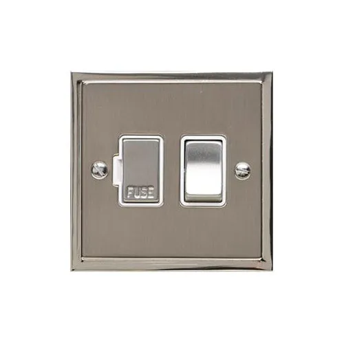 Elite Stepped Plate Range-Satin Nickel Dual Finish -Switched Spur (13 Amp)