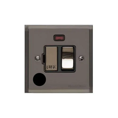 Elite Stepped Plate Range-Black Nickel-Switched Spur with Neon + Cord (13 Amp)