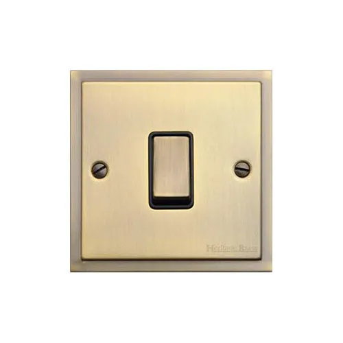Elite Stepped Plate Range-Antique Brass-20A DP SWITCH