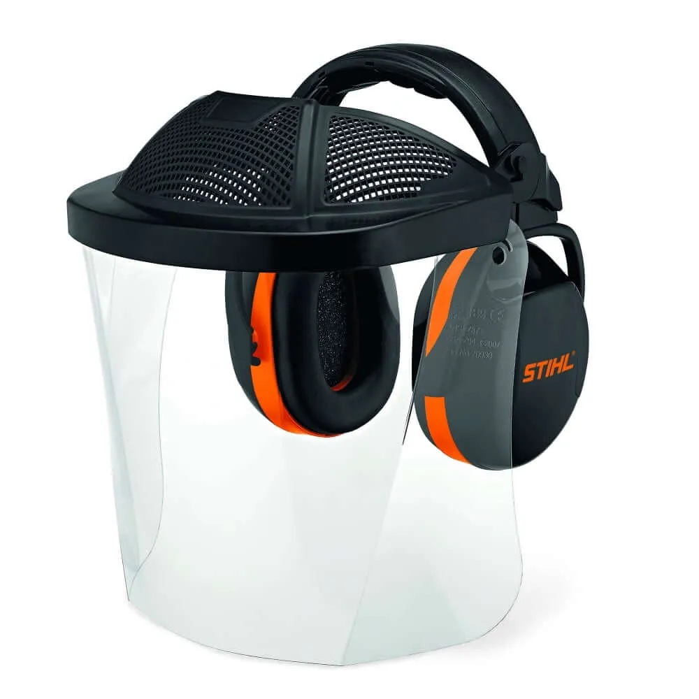 STIHL Polycarbonate Face Protecting Visor with Ear Defenders