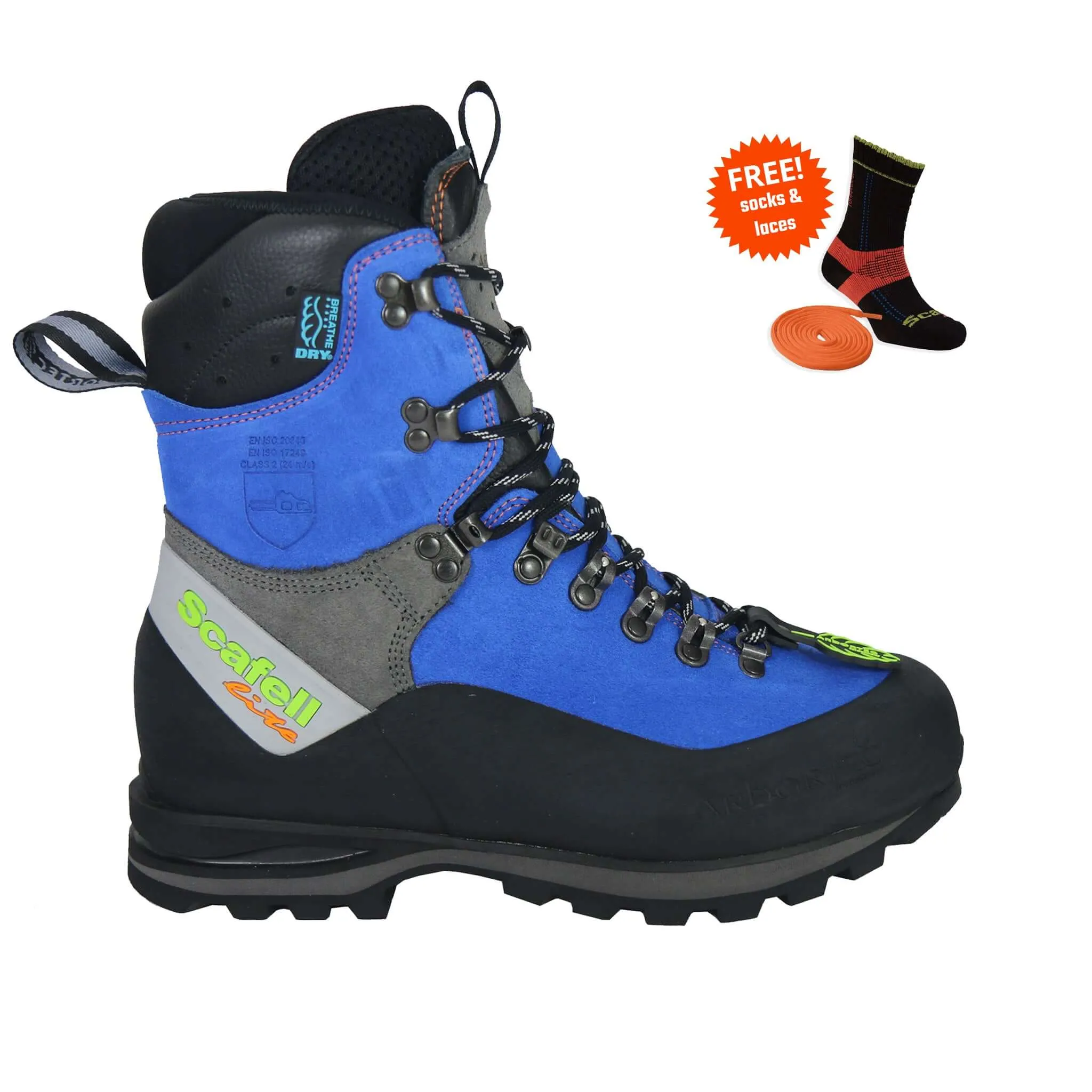 Arbortec Scafell Lite Blue Chainsaw Boots | Free Delivery