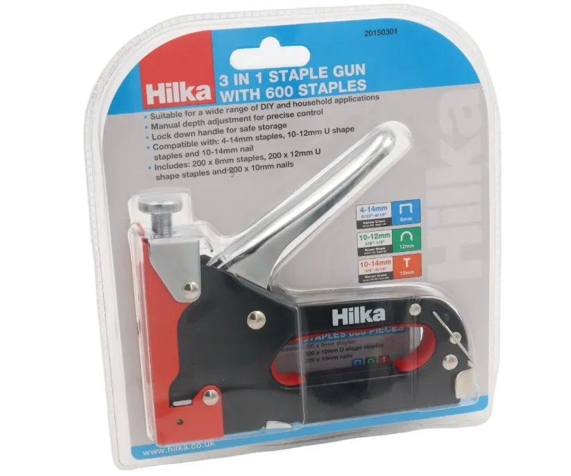 HILKA 3 in 1 Staple Gun with 600 Staples