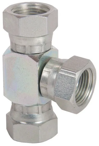 Swivel Tee - 3x 3/8" BSP Female - hose splitter