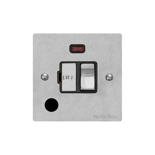 Elite Flat Plate Range-Satin Chrome-Switched Spur with Neon + Cord (13 Amp)