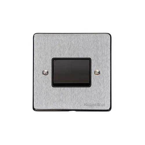Elite Flat Plate Range-Satin Chrome-6A Triple Pole Fan Isolator Switch