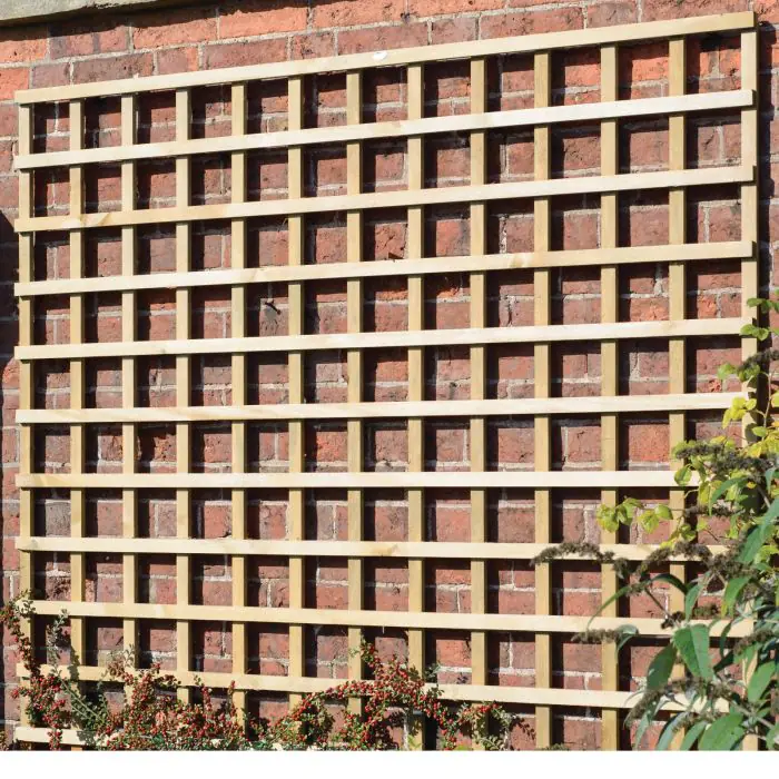 1.8Mx1.2M Square Trellis Panel (150mm Sqs) Hdt4G Treated Green