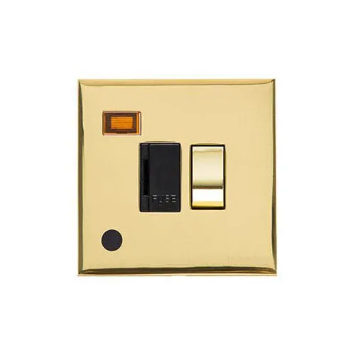 Winchester Range-Polished Brass-Switched Spur with Neon + Cord (13 Amp)