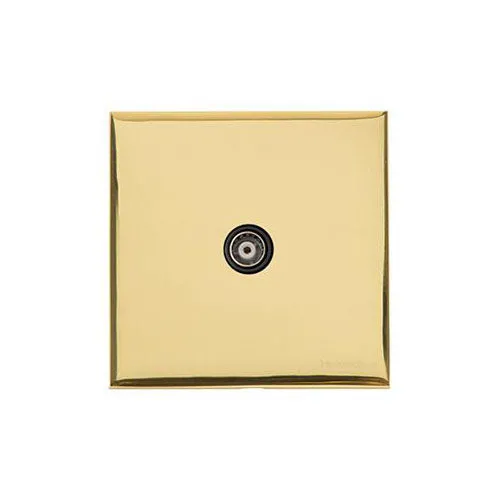 Winchester Range-Polished Brass-1 Gang Isolated TV Coaxial Socket