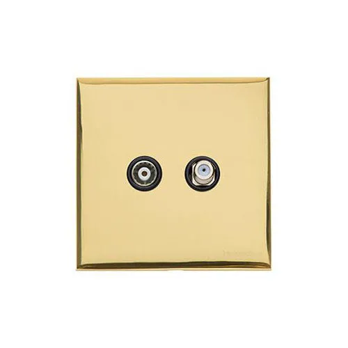 Winchester Range-Polished Brass-TV/Satellite Socket