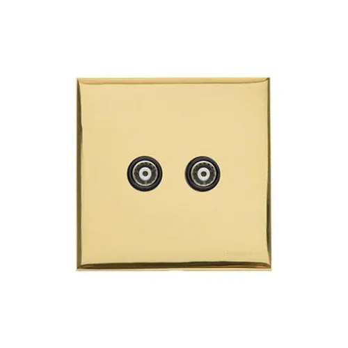 Winchester Range-Polished Brass-TV/FM Diplexed Socket