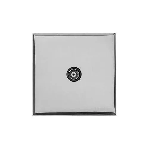 Winchester Range-Polished Chrome-1 Gang Non-Isolated TV Coaxial Socket