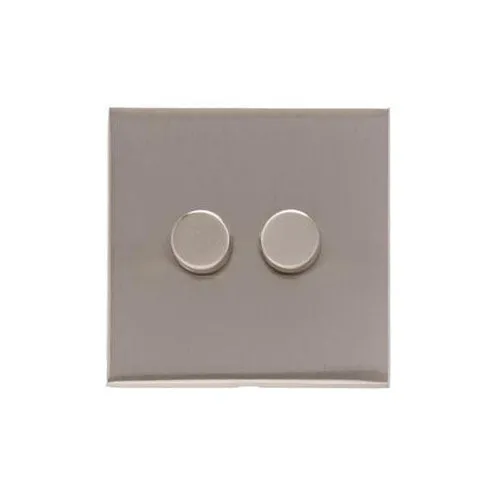 Winchester Range-Satin Nickel-2 Gang LED Dimmer (Compatible with LED Lamps)
