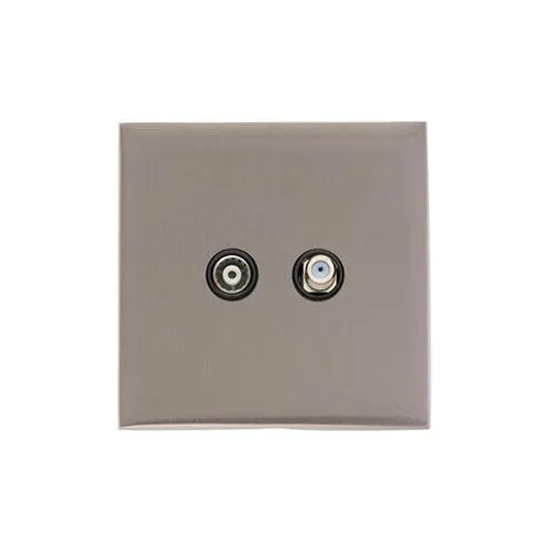 Winchester Range-Satin Nickel-TV/Satellite Socket