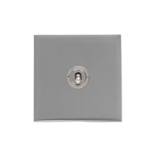 Winchester Range-Satin Chrome Silk-1 Gang Toggle Switch