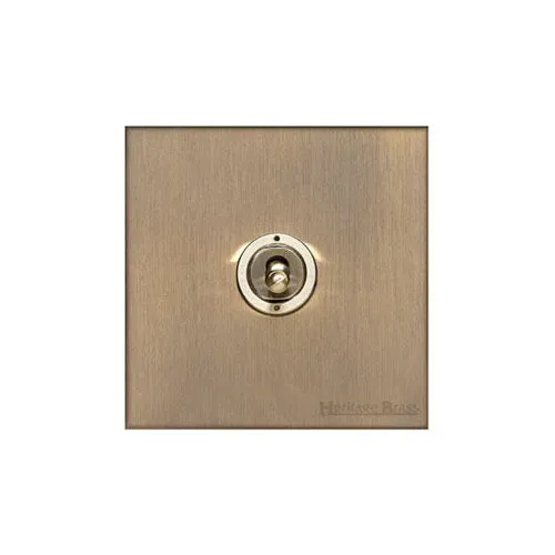 Winchester Range-Antique Brass-1 Gang Toggle Switch