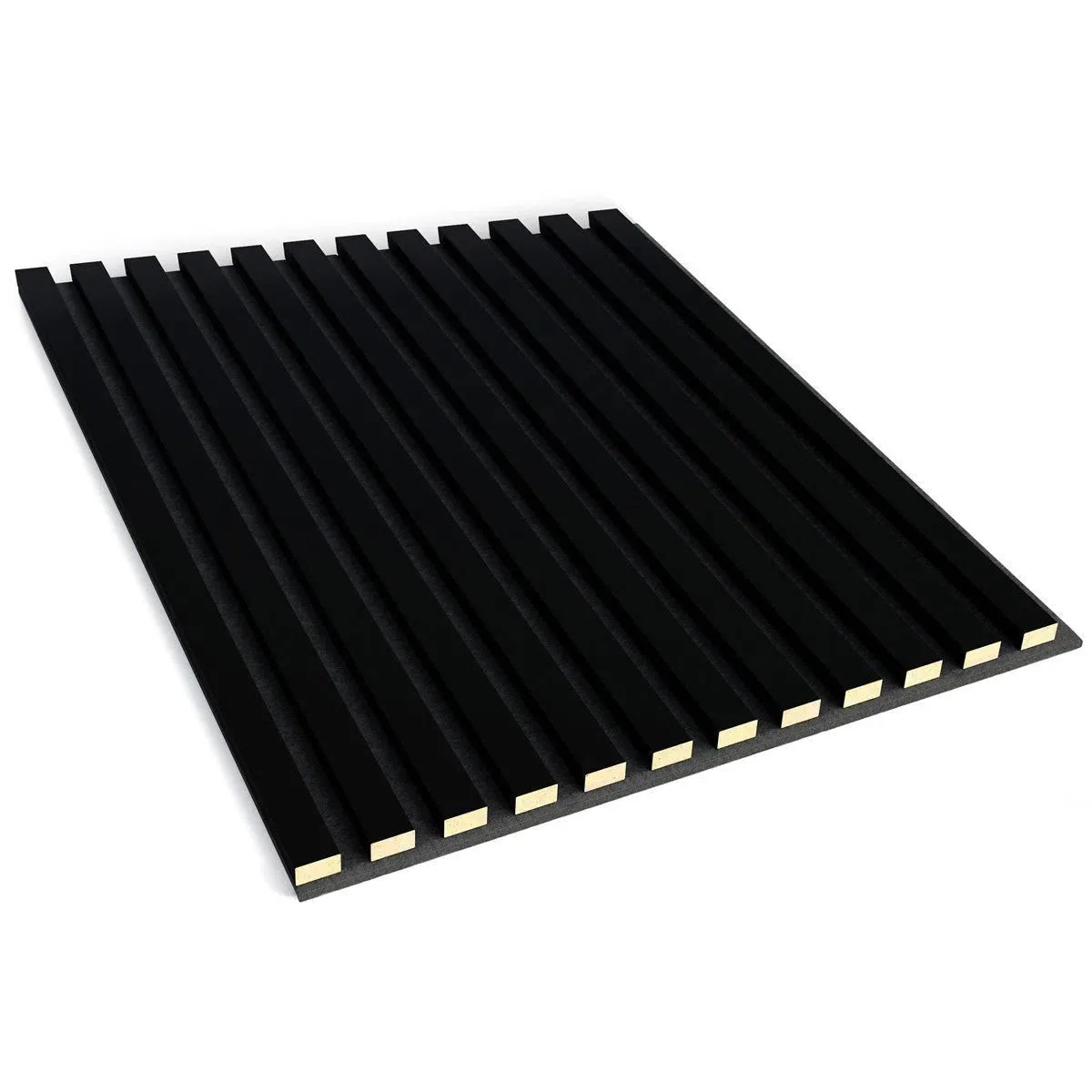 Wooden Acoustic Panels - BLACK Wall Slats