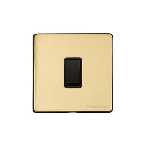 Vintage Range-Polished Brass-1 Gang Rocker Switch (10 Amp)