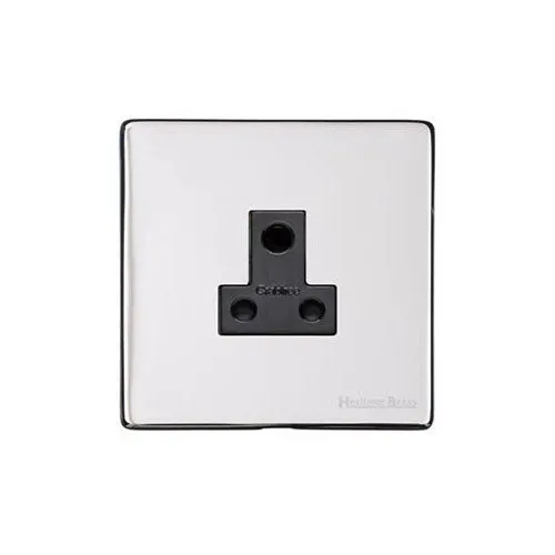 Vintage Range-Polished Chrome-5 Amp 3 Round Pin Socket