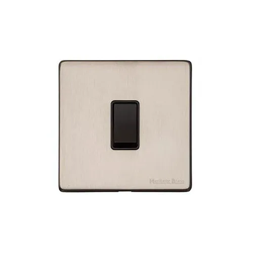 Vintage Range-Satin Nickel-1 Gang Rocker Switch (10 Amp)