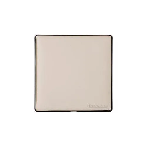 Vintage Range-Satin Nickel-Single Blank Plate