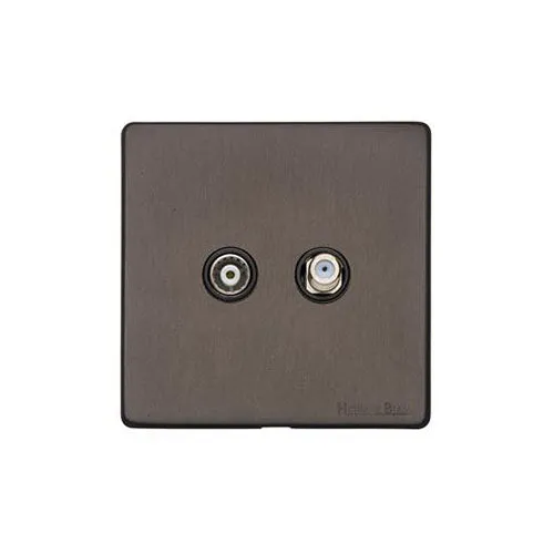 Vintage Range-Matt Bronze-TV/Satellite Socket