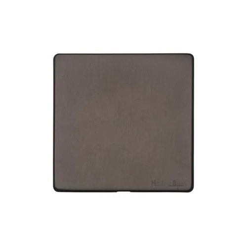 Vintage Range-Matt Bronze-Single Blank Plate
