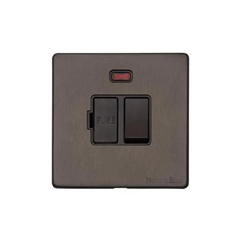 Vintage Range-Matt Bronze-Switched Spur with Neon (13 Amp)