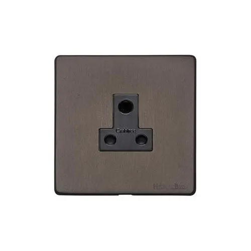Vintage Range-Matt Bronze-5 Amp 3 Round Pin Socket