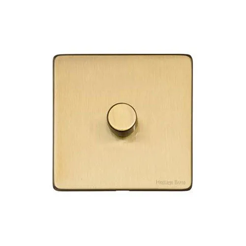 Vintage Range-Satin Brass-1 Gang Dimmer (400 watts)