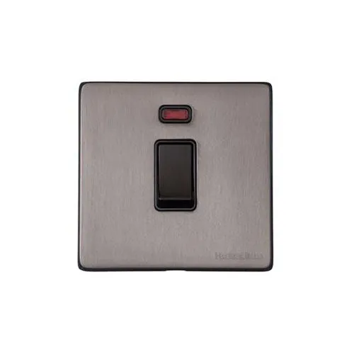 Vintage Range-Satin Black Nickel-20A DP SWITCH with Neon