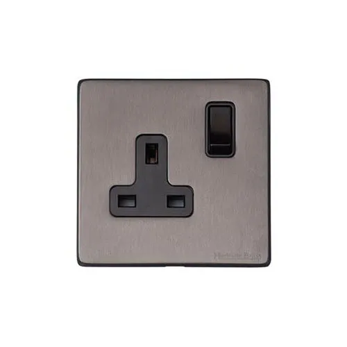 Vintage Range-Satin Black Nickel-Single Socket (13 Amp)