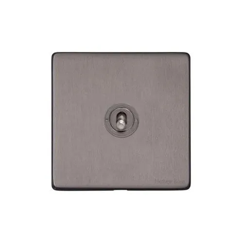 Vintage Range-Satin Black Nickel-1 Gang Toggle Switch