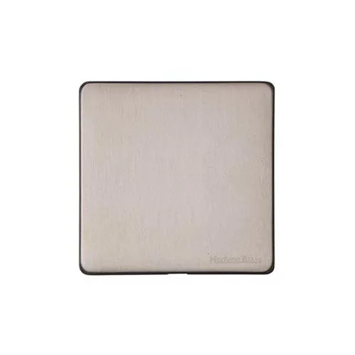 Vintage Range-Aged Pewter-Single Blank Plate