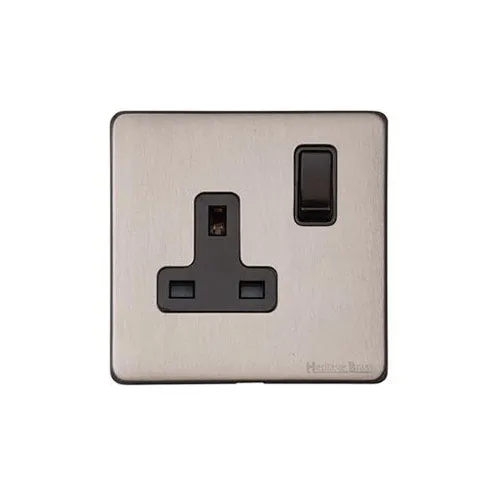 Vintage Range-Aged Pewter-Single Socket (13 Amp)
