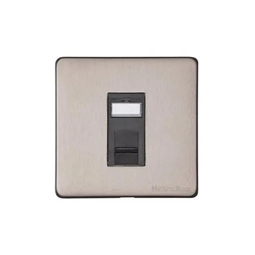 Vintage Range-Aged Pewter-1 Gang RJ45