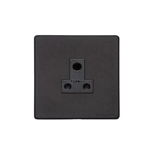 Vintage Range-Matt Black-5 Amp 3 Round Pin Socket