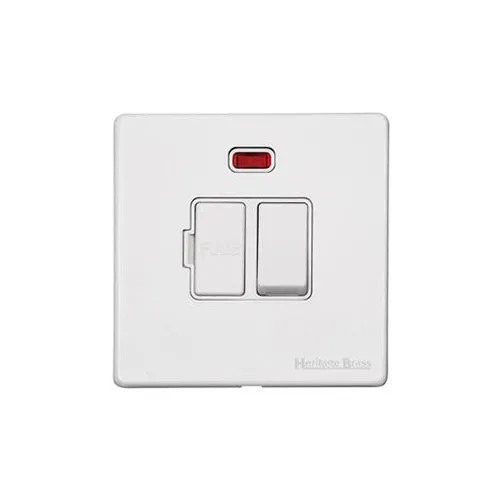Vintage Range-Gloss White-45A DP Cooker Switch with Neon (single plate)