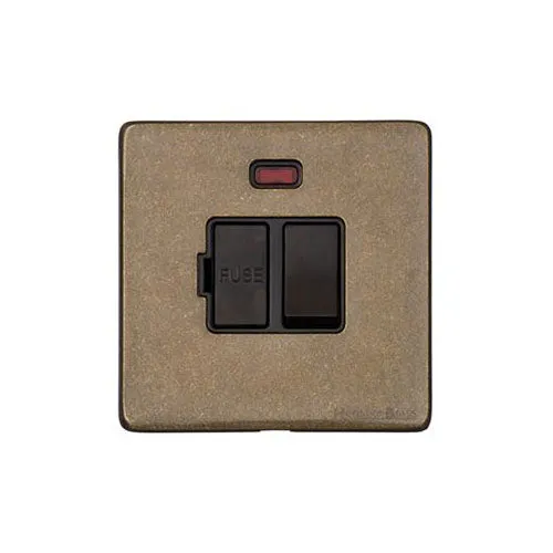 Vintage Range-Rustic Brass-Switched Spur with Neon (13 Amp)